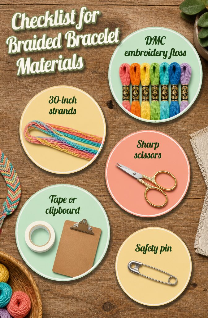 Braided bracelet patterns: 12 friendship bracelet designs to try 14 List of materials for making braided bracelets.
