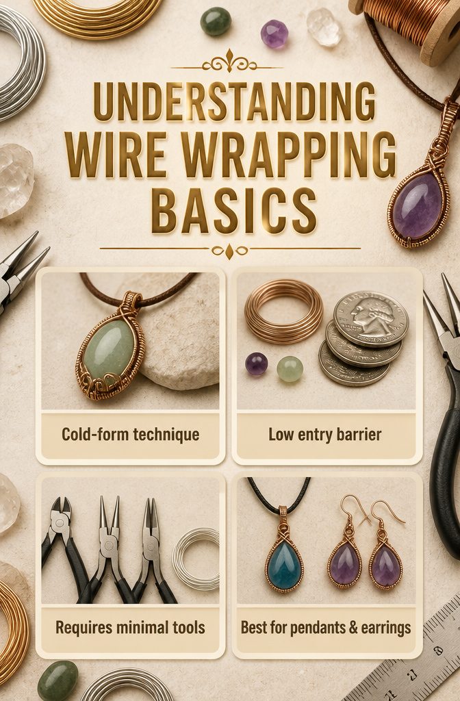 Jewelry Wire Wrapping Techniques: From Base to Finish 1 An image titled 'Understanding Wire Wrapping Basics' related to jewelry.