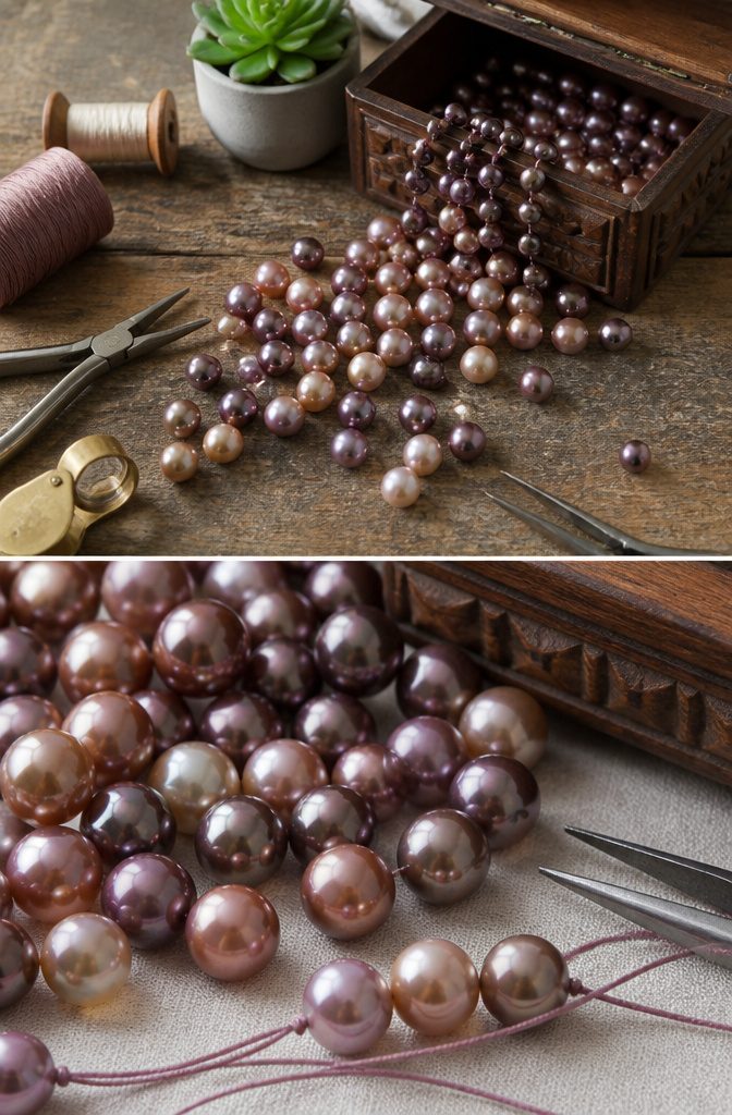 Real Pearl Jewelry: Necklaces, Earrings, Rings, and More 7 Loose Edison freshwater cultured pearls in various colors.